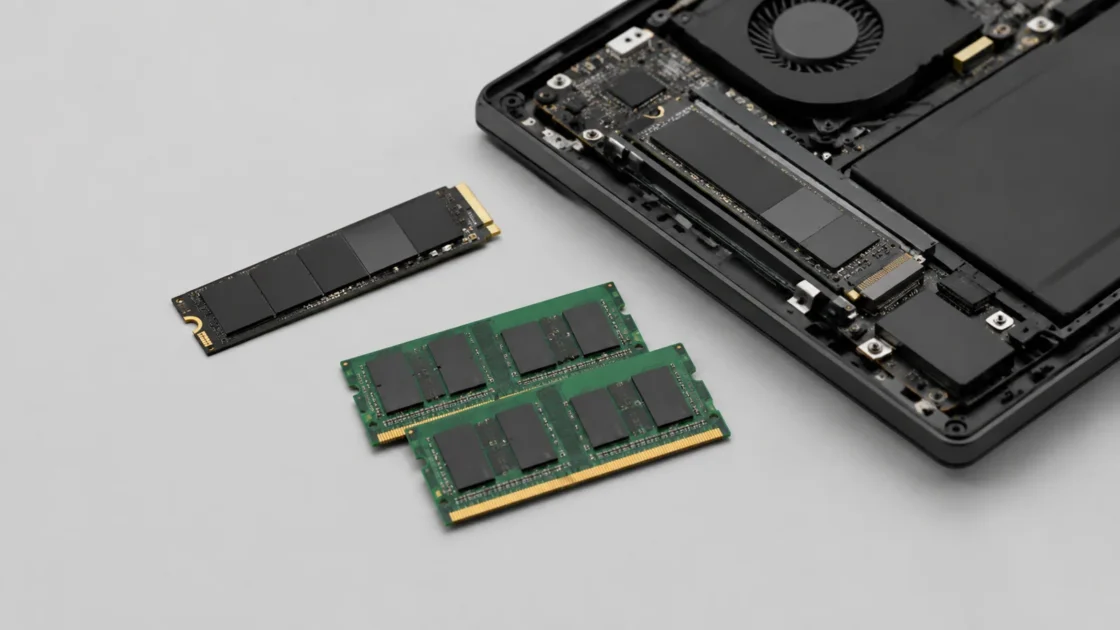 Комплектующие компьютера для сравнения SSD и памяти