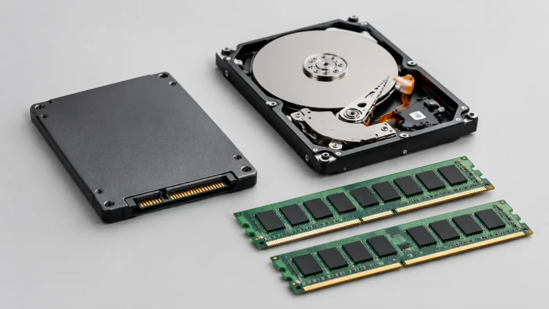 Комплектующие компьютера для проверки состояния системы